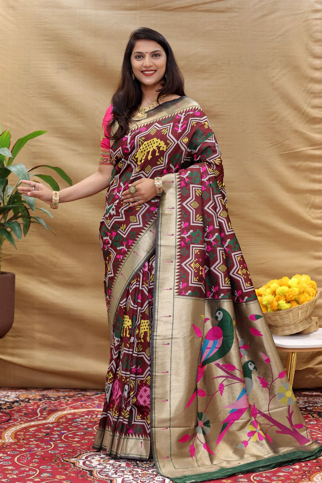 Patola Paithani By Policona Pure Silk Saree Catalog